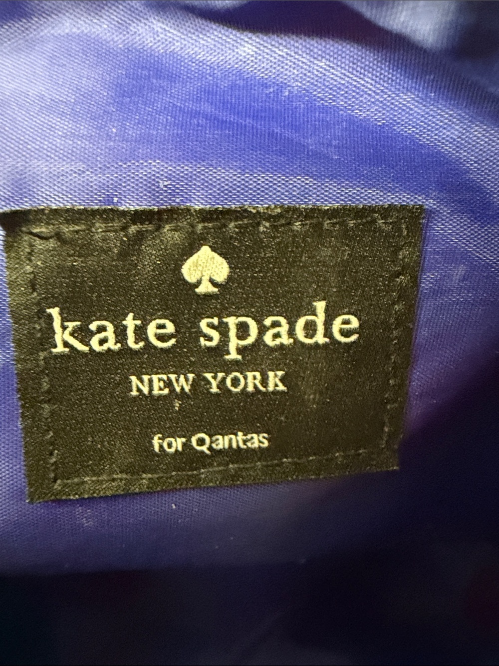 kate spade Multicolor Geometric Cosmetic Pouch - Navy Trim - Picture 8 of 11
